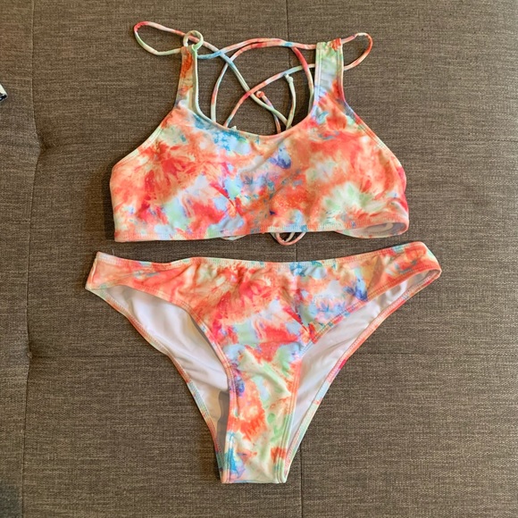 SHEIN Other - NWOT Shein tie die bikini swimsuit XL